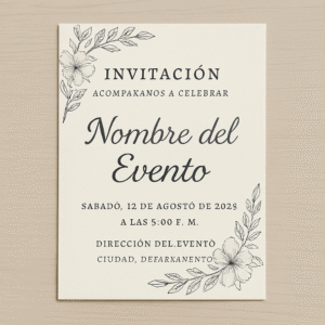 una imagen para mi p Invitacion