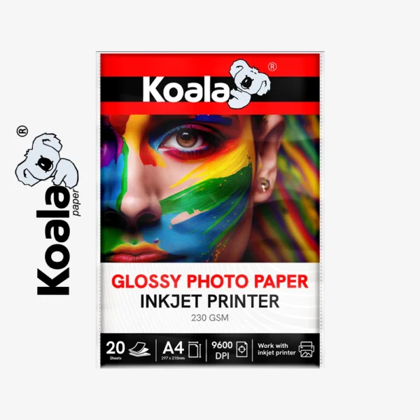 KO-0005 Papel Fotográfico Brillante 230 GSM A4 – 20 Hojas