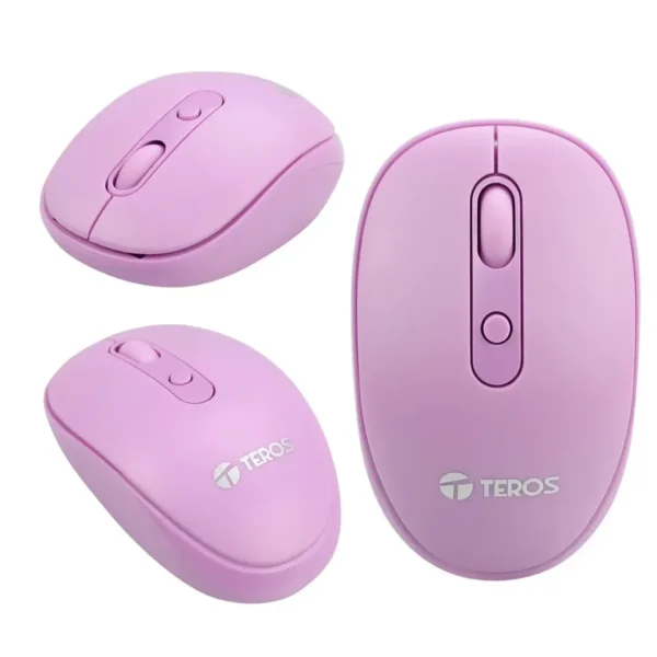Mouse óptico Inalámbrico TEROS TE5075 Morado